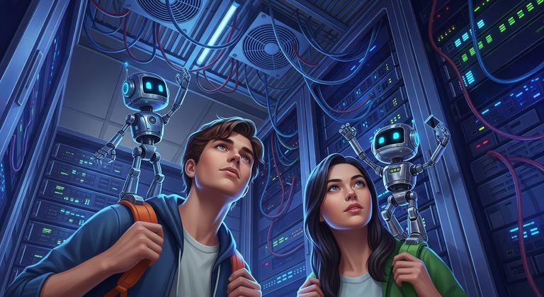Tommy and Gina ready to work on the JavaScript execution