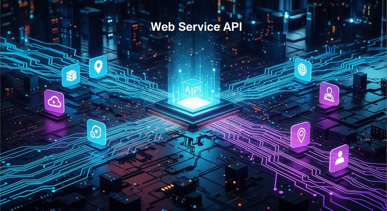 Illustration of an interconnected API